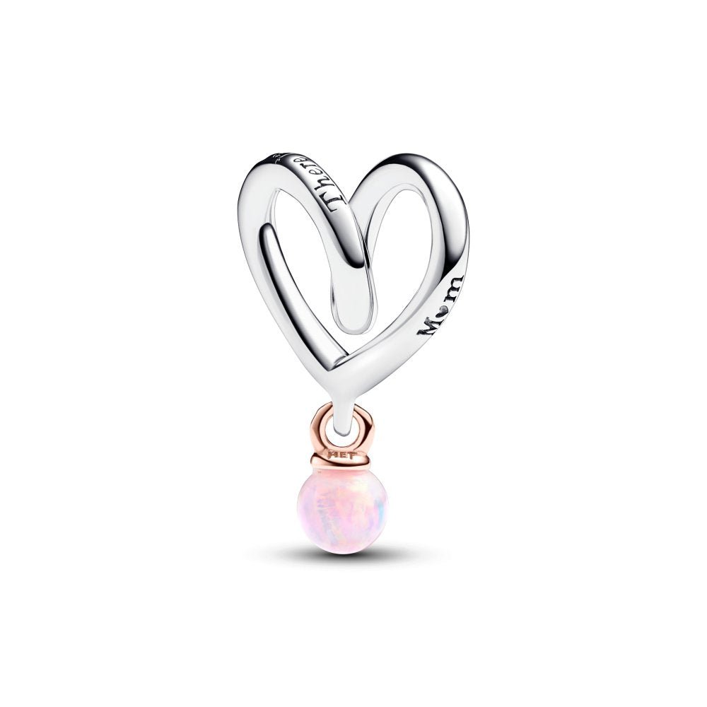 PANDORA Two - tone Wrapped Heart Charm 783242C01