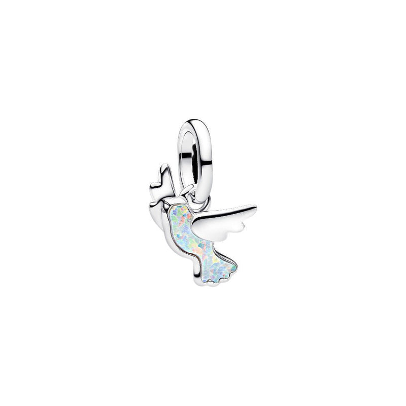 PANDORA White Dove Mini Dangle Charm 794566C01