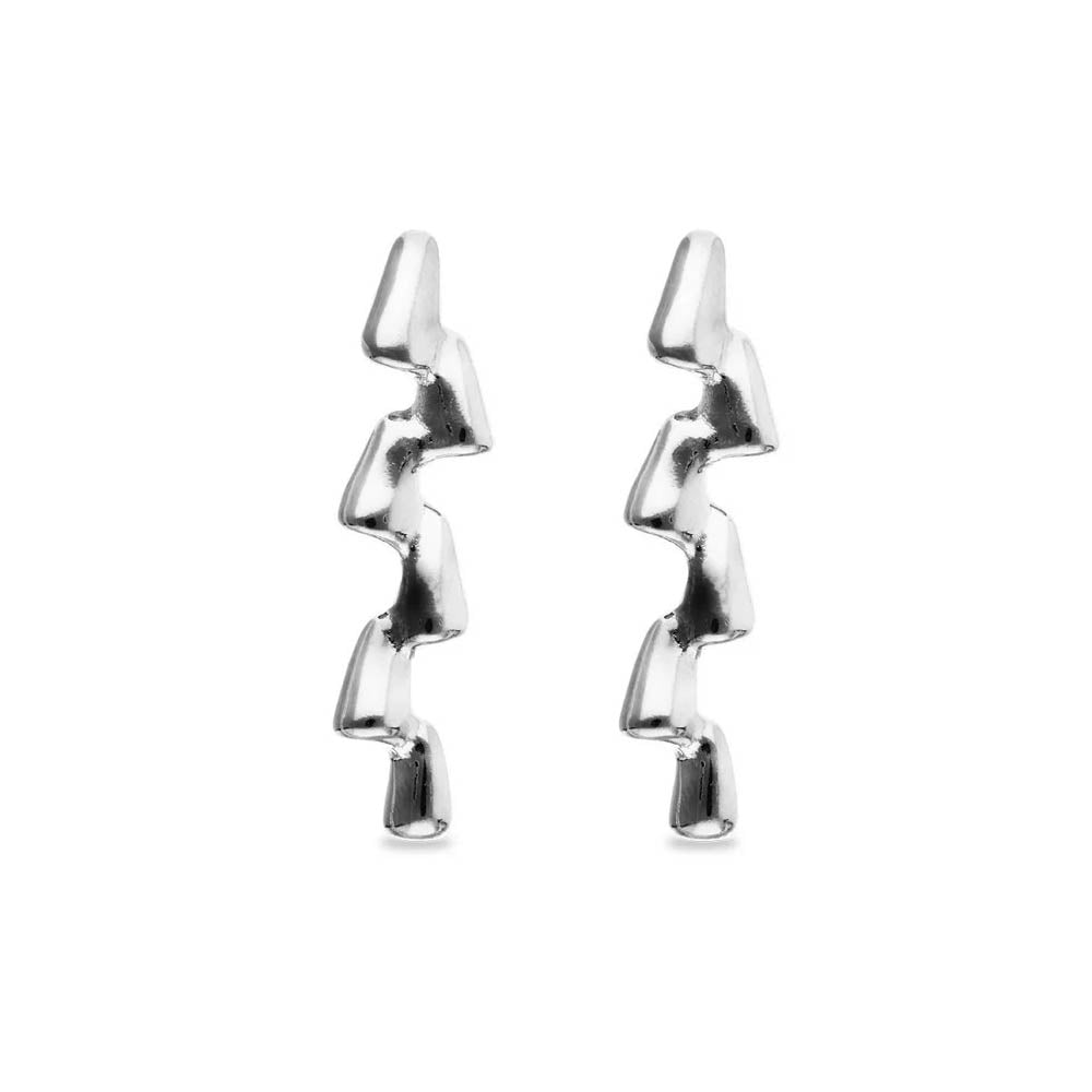 UNOde50 Elongated Zigzag Drop Earrings PEN1074MTL0000U