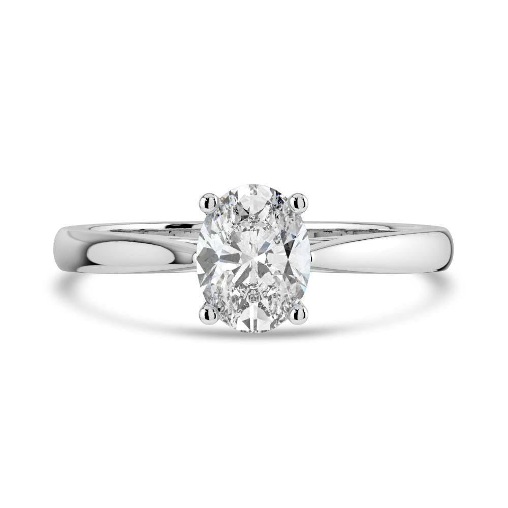Platinum 1.50ct Oval Lab Grown Diamond RingLRN1999
