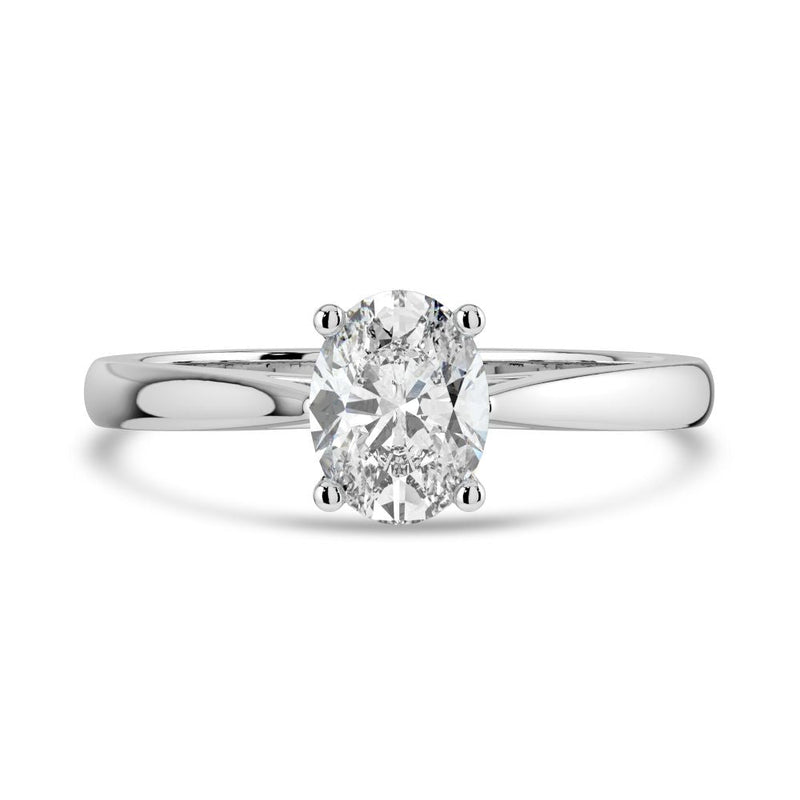 Platinum 1.50ct Oval Lab Grown Diamond RingLRN1999