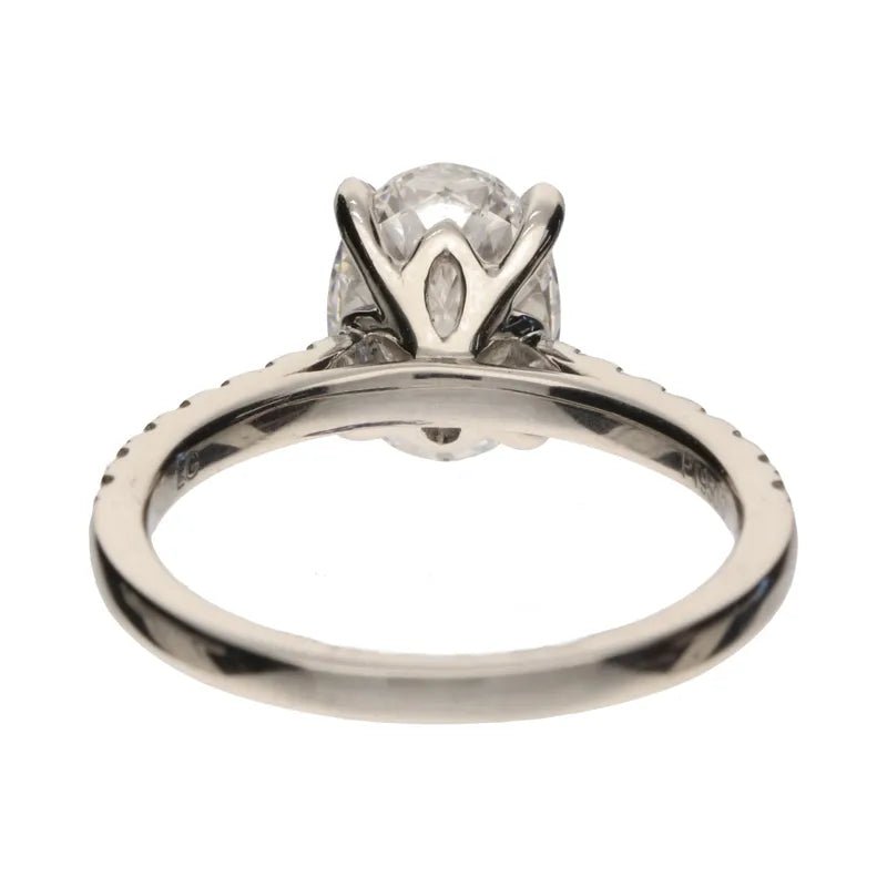 Platinum 2ct Oval Lab Grown Diamond Ring271515