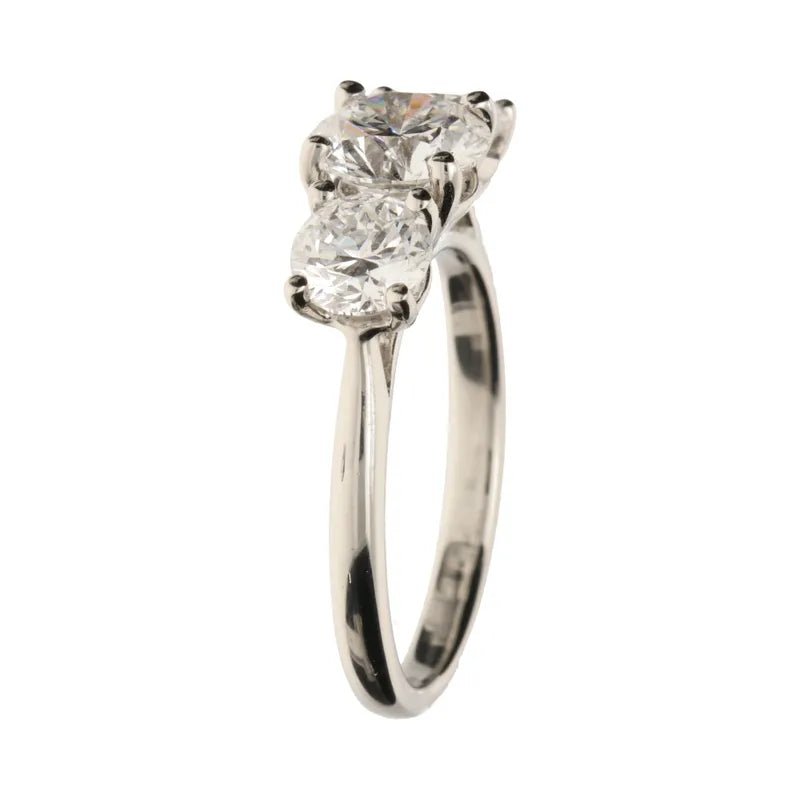 Platinum 3 Stone 2.50ct Lab Grown Diamond Ring271514