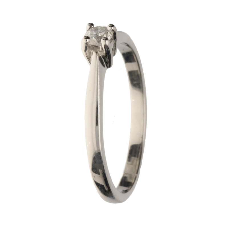 Platinum 4 Claw Round Cut Diamond Solitaire Ring29347