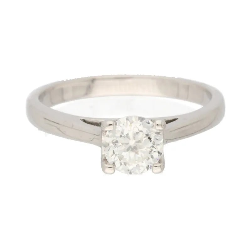 Pre - Owned 18ct White Gold Diamond Solitaire Ring276430