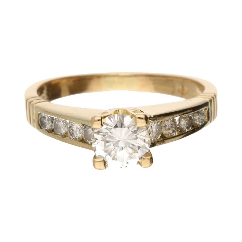 Pre - Owned 18ct Yellow Gold Diamond Solitaire276236