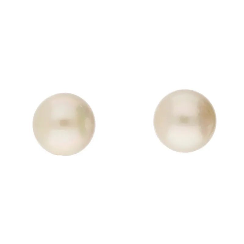 Pre - Owned 9ct Yellow Gold Pearl Stud Earrings2025W16-11-1