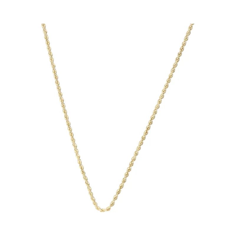 Pre - Owned 9ct Yellow Gold Rope Chain 21inch 2.27g2025W16-14-1