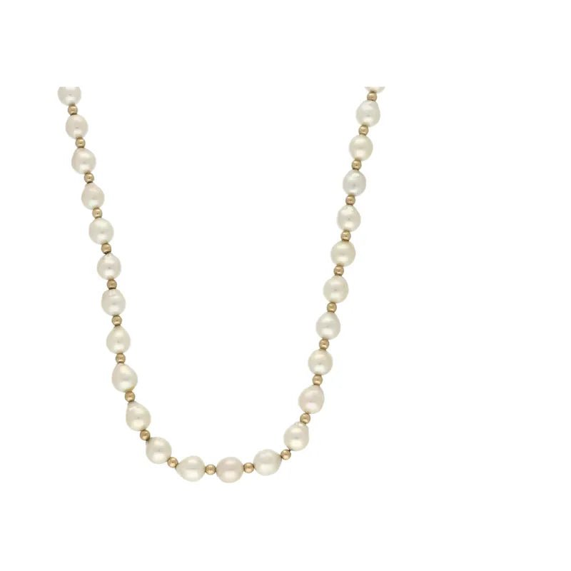 Pre - Owned Pearl Necklace 16inch 13.36g2025W17-1-1