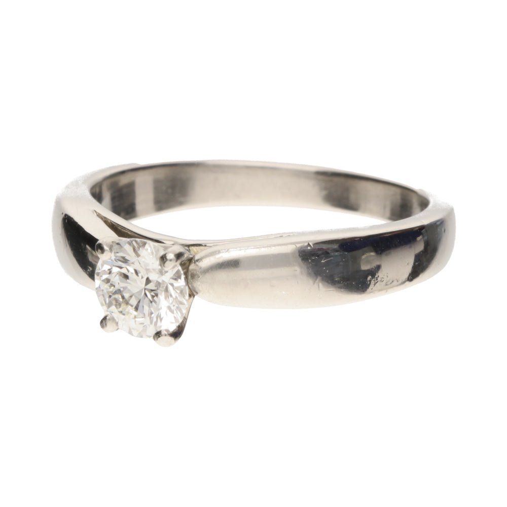 Pre - Owned Platinum Brilliant Cut 0.6ct Diamond Solitaire Ring