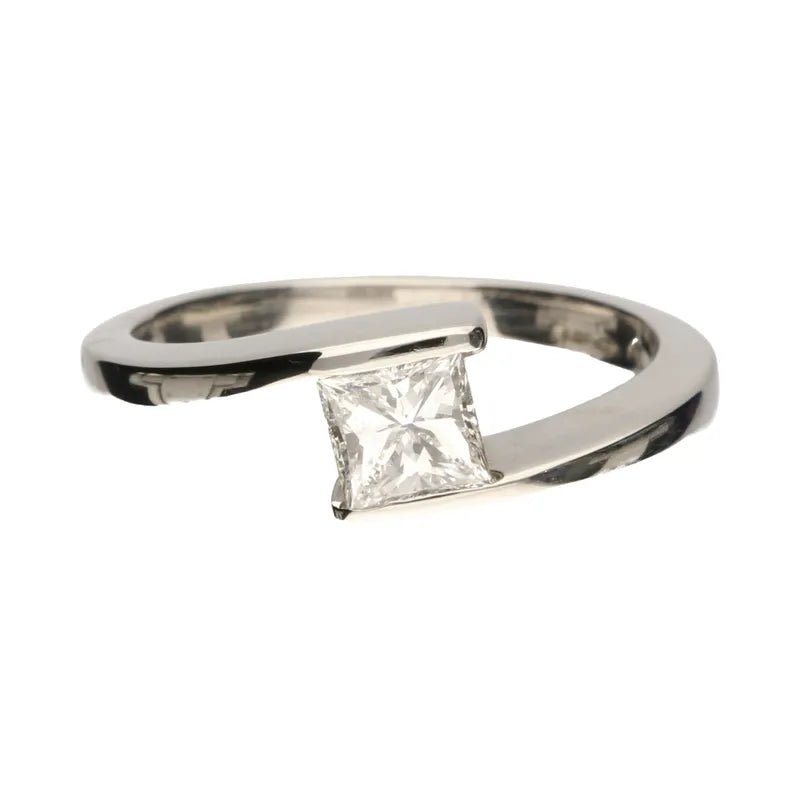 Pre - Owned Platinum Princess Diamond Tension Ring272664