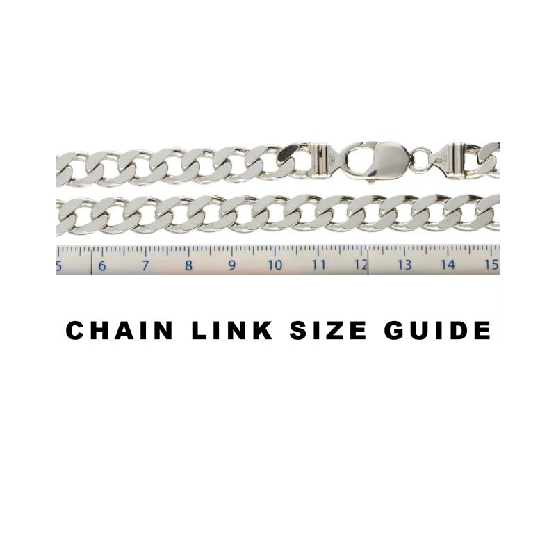 Pre - Owned Sterling Silver Heavy Curb Chain2026W33-18-1