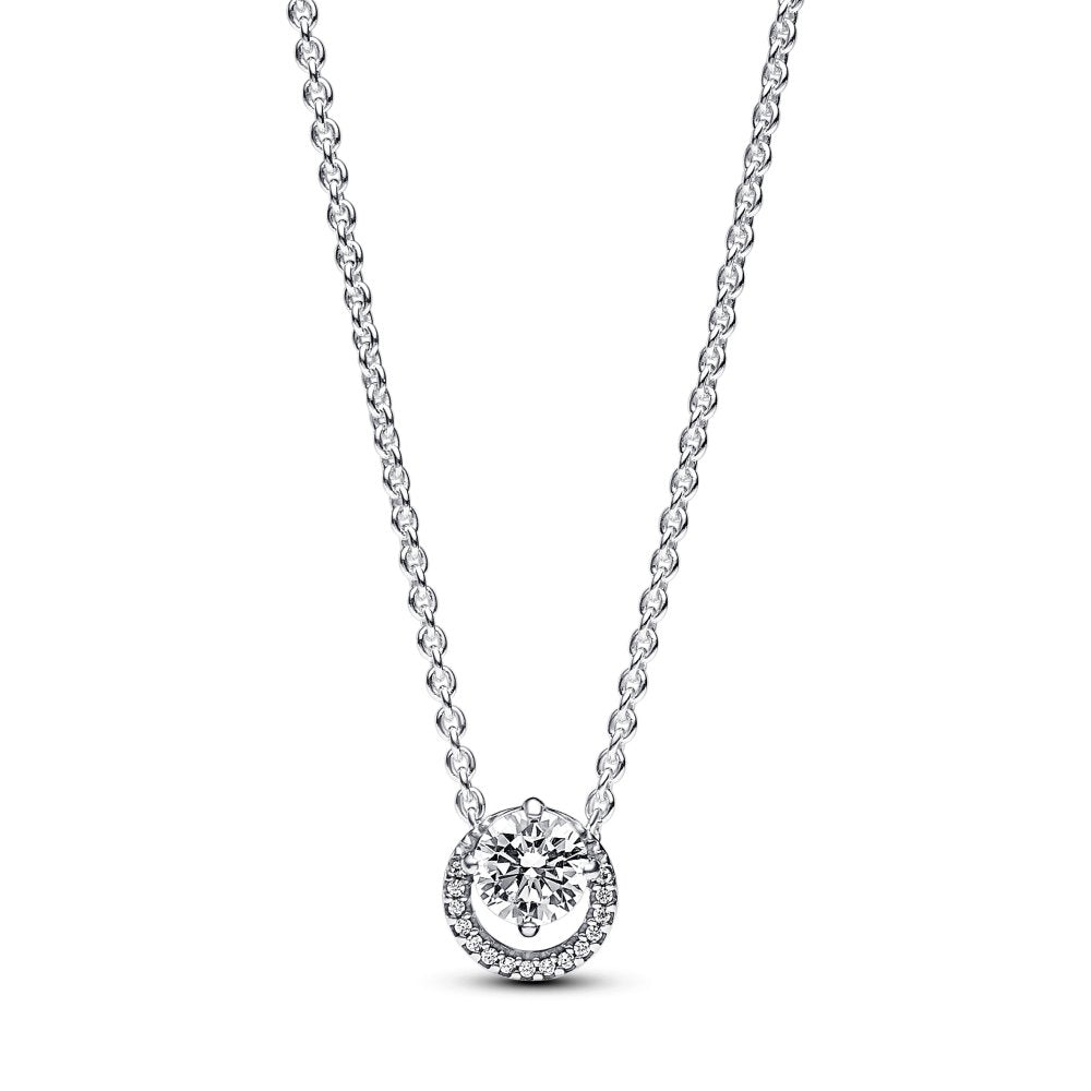 PANDORA Sparkling Round Halo Pendant Collier Necklace 391174C01-45
