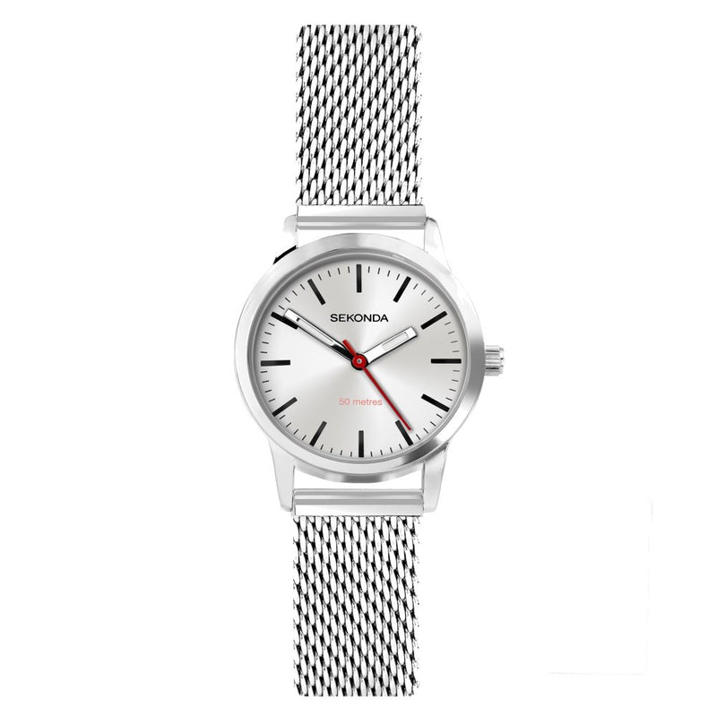 Sekonda Ladies Nordic Silver Case & Mesh Bracelet with Silver Dial Watch 40488.27