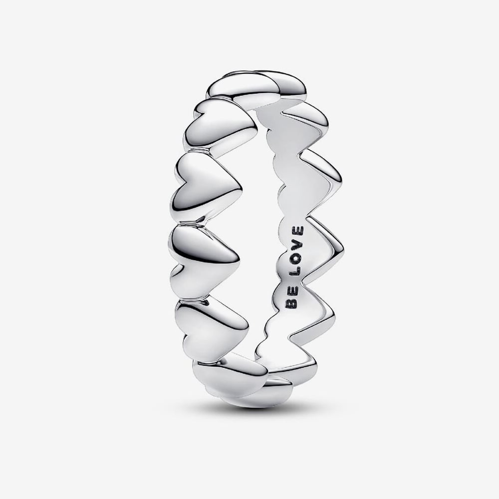 PANDORA Row of Hearts Ring 193427C00