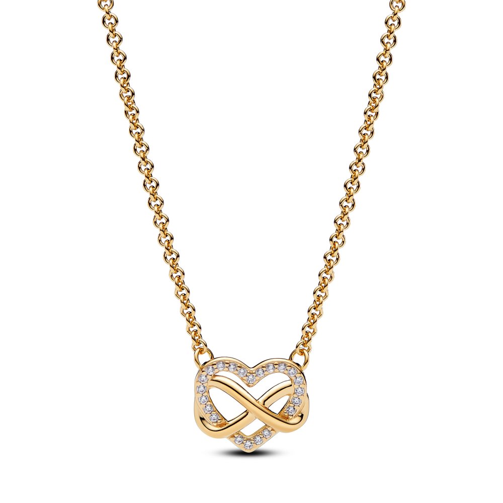 PANDORA Sparkling Infinity Heart Collier Necklace 362666C01-50