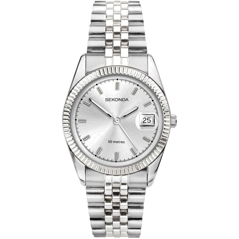Sekonda Mens Silver Bracelet with Silver Dial Watch 1688.27
