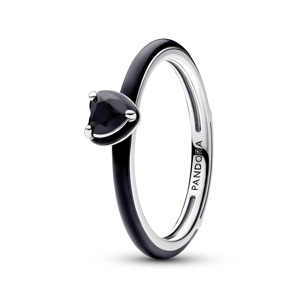 Pandora ME Black Chakra Heart Ring