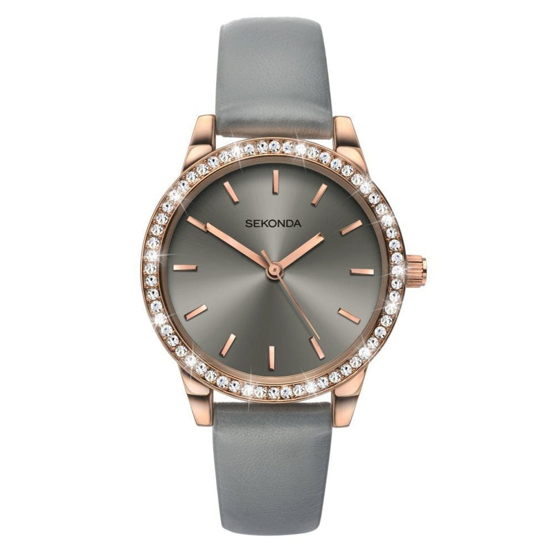 Sekonda Ladies Day To Night Rose Gold Case Watch 2454.27