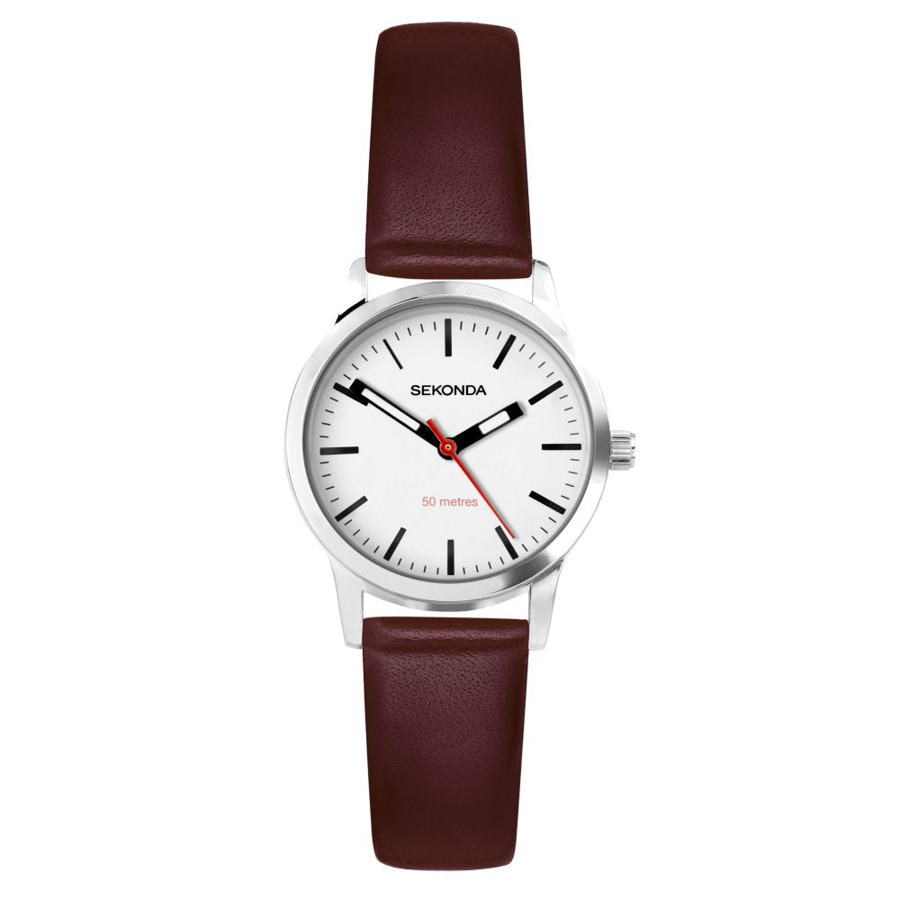 Sekonda Ladies Nordic Brown Leather Strap Watch 40483.2740483.27