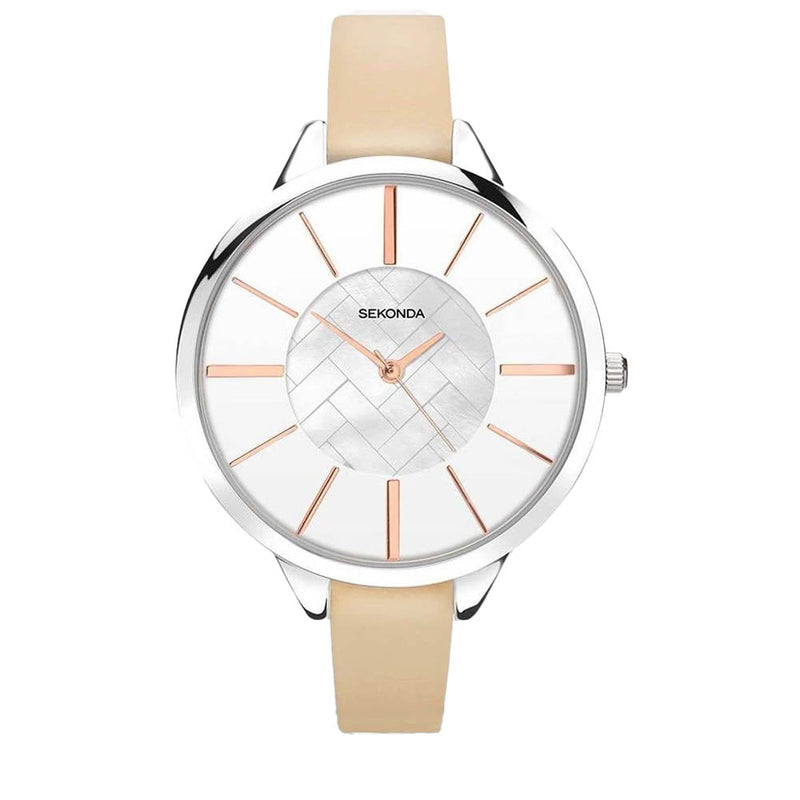 Sekonda Ladies Pink Leather Watch 28772877.27