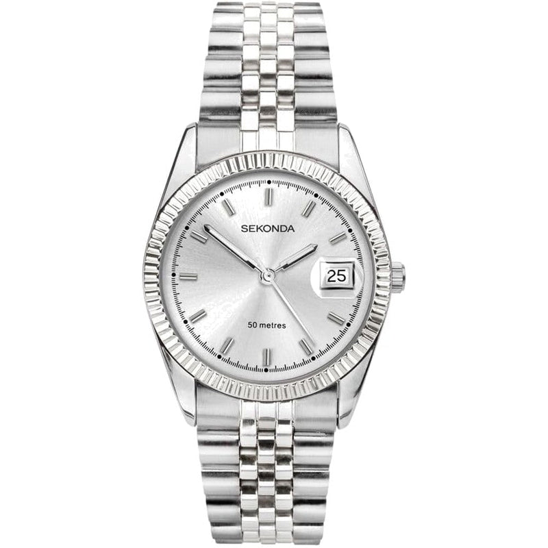 Sekonda Mens Silver Bracelet with Silver Dial Watch 1688.271688.27