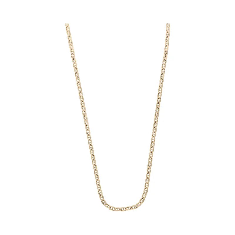 Stylish Pre - Owned 9ct Yellow Gold Mariner Chain 18inch2026W38-15-6