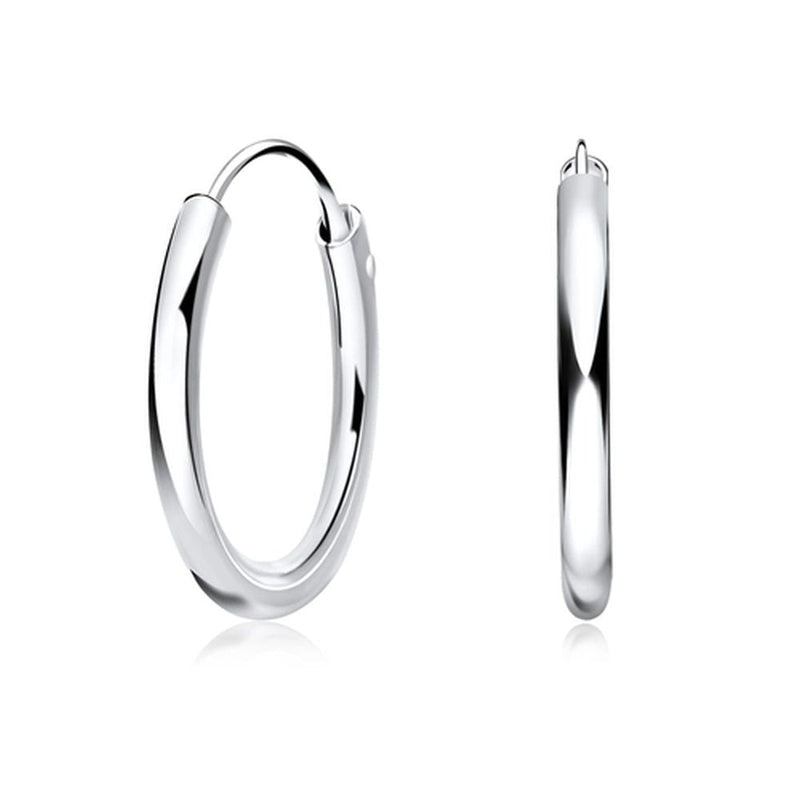 Sugar Sugar 25mm Silver Hoop Earrings