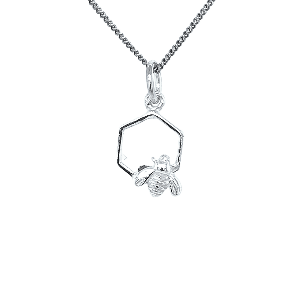 Sugar Sugar Honeycomb Bee Pendant