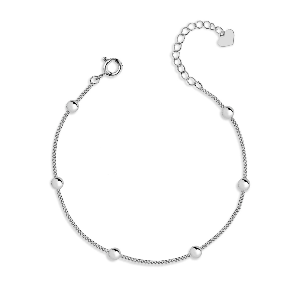 Sugar Sugar Sterling Silver Ball Chain Bracelet