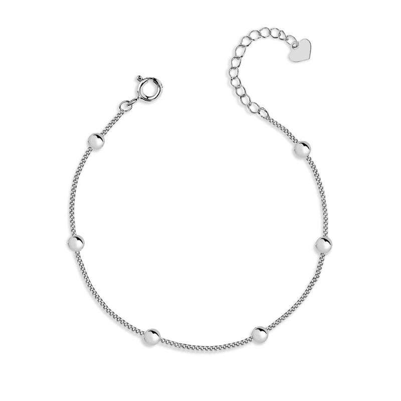 Sugar Sugar Sterling Silver Ball Chain Bracelet