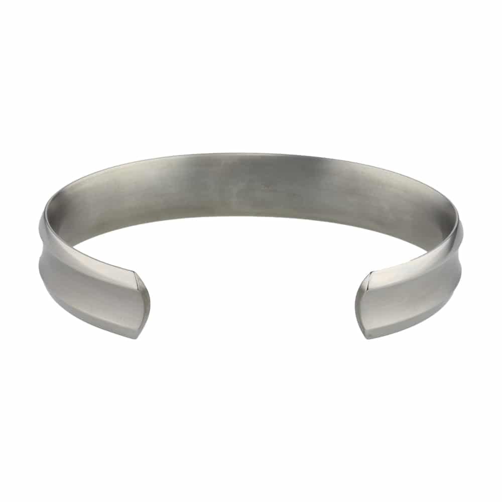 Titanium 12mm Wide Concave Bangle243353