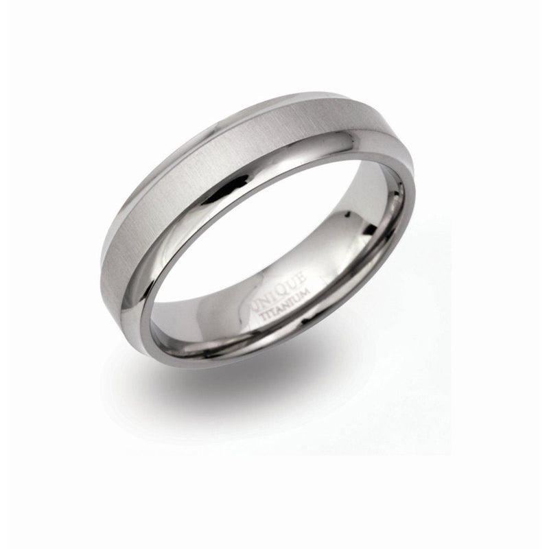 Titanium 5mm Polished Wedding Ring