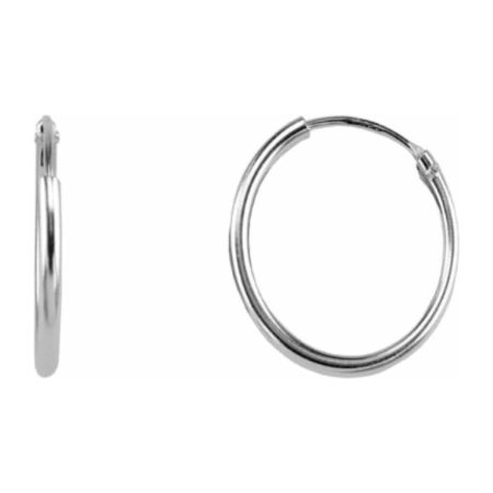 Sterling Silver 16Mm Hoop Earrings