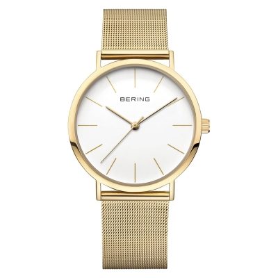 Bering Classic Polished Gold Watch 13436-334