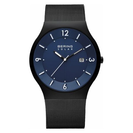 Bering Mens Solar Brushed Black Watch 14440-227