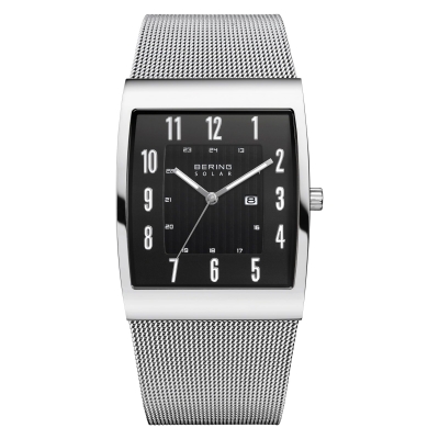 Bering Mens Solar Silver Watch 16433-002