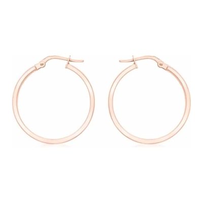 Rose Gold 24mm Creole Earrings