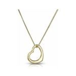 ellow Gold Heart Pendant Necklace