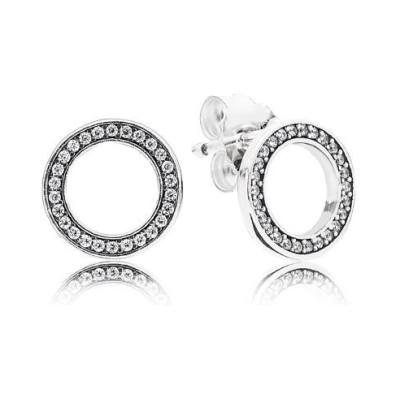 PANDORA Sparkling Circle Stud Earrings