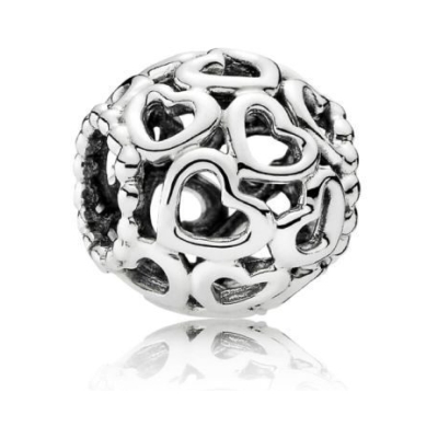 PANDORA Openwork Hearts Charm