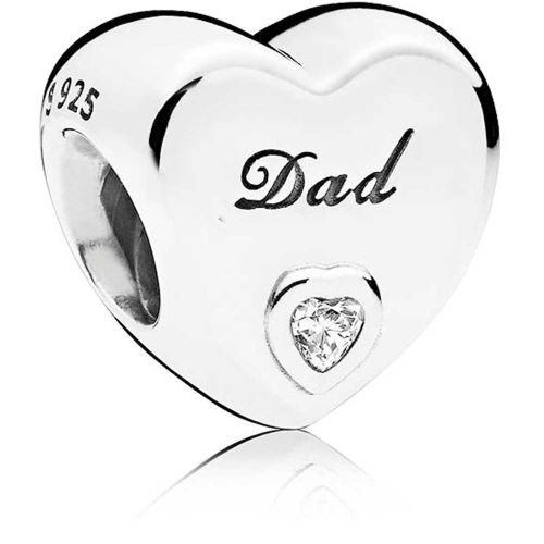 PANDORA Dad Heart Charm 796458CZ | David Christopher