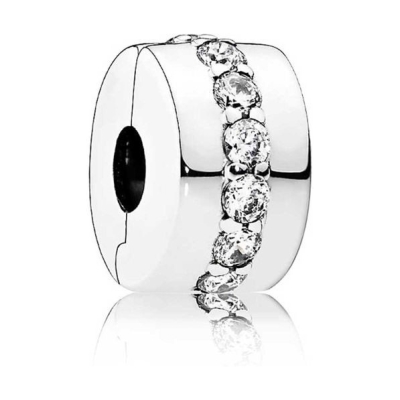 PANDORA Sparkling Row Clip Charm