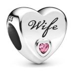 PANDORA Wife Love Heart Charm