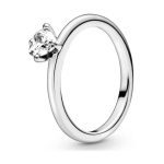 PANDORA Clear Heart Solitaire Ring