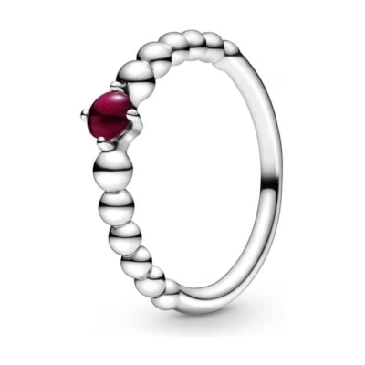 PANDORA January Birthstone Beaded Ring