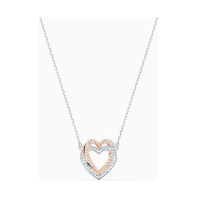Swarovski Infinity Double Heart Necklace