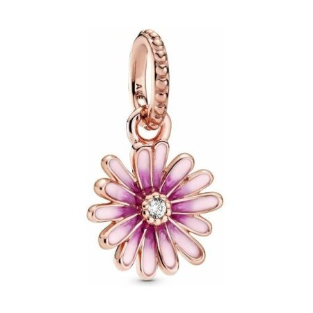 PANDORA Pink Daisy Flower Dangle Charm