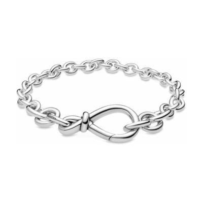 PANDORA Chunky Infinity Knot Chain Bracelet