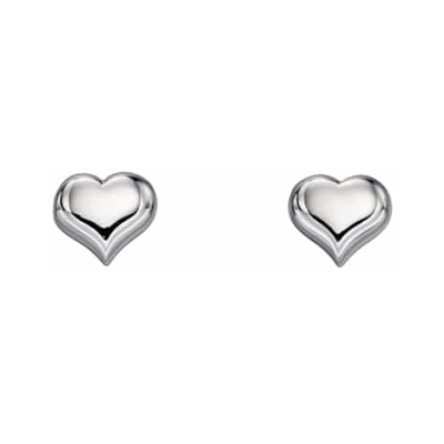 Little Star Freya Medium Heart Stud Earrings